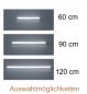 Preview: 90cm Abgerundete Helestra PONTO LED Wand- und Spiegelleuchte in weiß/chrom