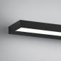 Preview: 90cm Helestra SLATE LED Wandleuchte & Spiegelleuchte matt Schwarz & Transparent satiniert