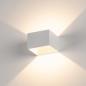 Preview: Kubisch gestaltete LOGS IN LED Wandleuchte in weiss mit  Dim to Warm Funktion SLV 1000639