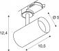 Preview: SLV 1007355 NOBLO® SPOT 3~ Spot rund 2000-3000K 8.4 W Dim-to-Warm Phasenabschnitt 36° schwarz