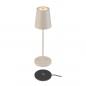 Preview: SLV 1007697 VINOLINA TWO Tischleuchte Akku IP65 2200/2700/3000K TOUCH beige