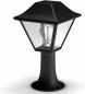 Preview: Philips myGarden 30cm hohe Traditionelle Wegeleuchte Alpenlicht in schwarz aus Aluminium mit klarem Glas