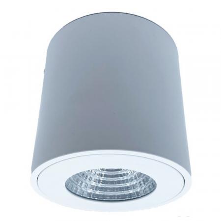 Aktion: Nur noch angezeigter Bestand verfügbar - Zylindrischer LED Deckenstrahler COB SLIM+ R 40° DIM-to-WARM Alu Weiß Mobilux