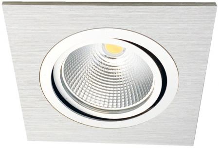 MOBILUX Schwenkbarer Einbaustrahler MOBiDIM COB CLASSIC R 8,5W DIM2WARM 45°alu gebürstet