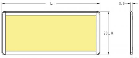 Ultraflache LED-Möbel- und Garderobenleuchte MOBiBLADE L600 4000K silber Mobilux 01770012