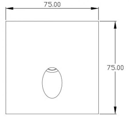 Eckige Wallwasher Schalterdose Q 3000K LED Wandeinbauleuchte weiß Mobilux