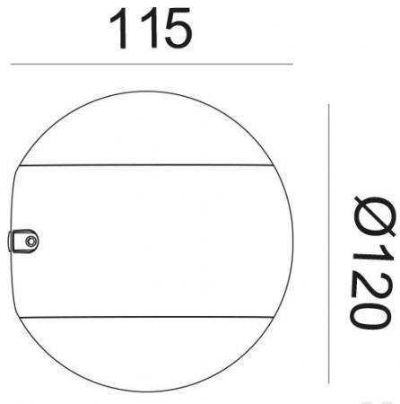 LED Außen Wandleuchte mit up&down Effekt LUNA Kugelförmig in schwarz Mobilux 02100031