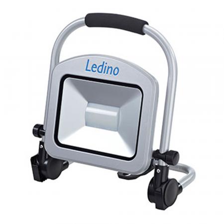 Ledino LED-Standstrahler 30W Fluter Charlottenburg 30B, 30W, 6500K, silber mit Tragegriff tageslichtweiss