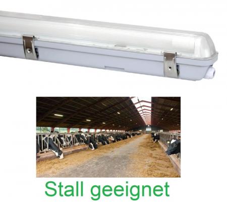 120cm Ledino LED-Feuchtraumwanne Niehl Stall geeignet für T8/G13 LED-Röhre (ohne LED-Röhre)