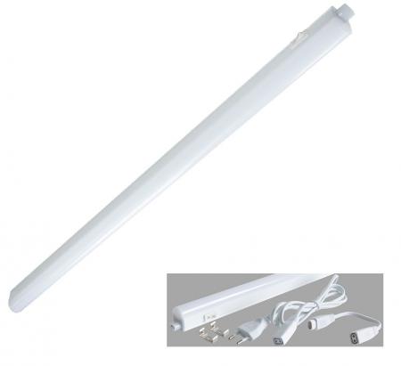 60cm Ledino LED-Leiste Eckenheim 8W, 3000K warmweißes Licht, weiß