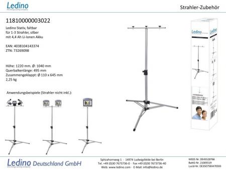 Ledino Stativ für Strahler silber