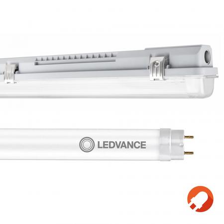 150cm Ledvance LED Feuchtraumleuchte inkl.1x Ultra Output LED Röhre aus Glas 4100lm 22,1W neutralweißes Licht 4000K