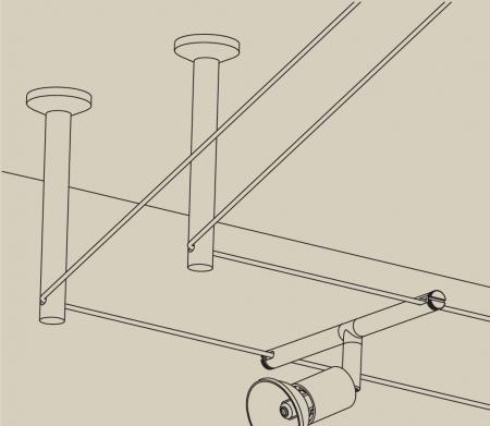 Paulmann 17806 Wire System L&E Umlenker/Abhängung zum Aufschrauben 1 Paar 165mm Chrom