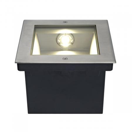 SLV 229383 DASAR LED SQUARE Bodeneinbauleuchte asymmetrischer Lichtstrahl Edelstahl 3000K