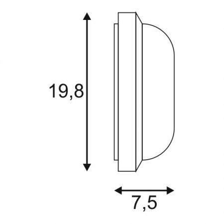 SLV 229931 TERANG 2 Wand- und Deckenleuchte IP44 3000K weiß