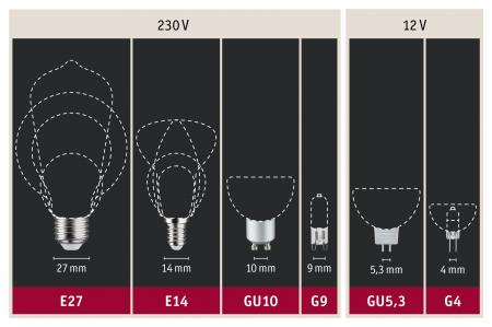 Paulmann 28111 LED Birnenlampe 1W E14 6500K Kühlschrank