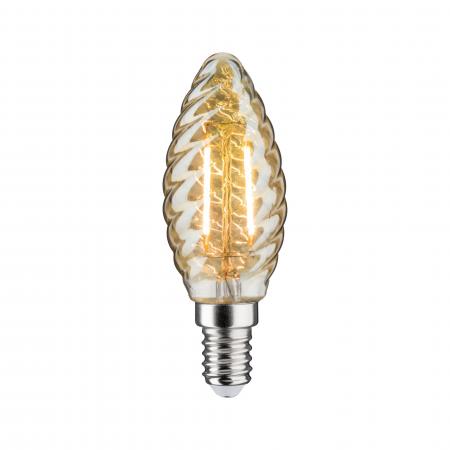 Paulmann 28708 LED Kerze gedr 260lm E14 2.6W gold 2500K