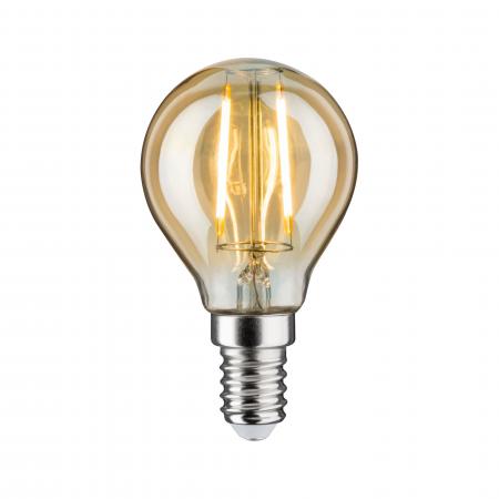 Paulmann E14 28712 LED Tropfenlampe Vintagestyle 4.7W honigfarbenes Licht extra warmweiß
