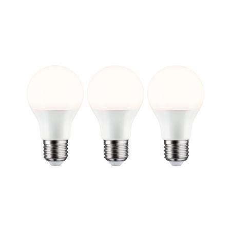 Paulmann 28871 3er-Pack Standard LED Birne E27 8W warmweiß Opal