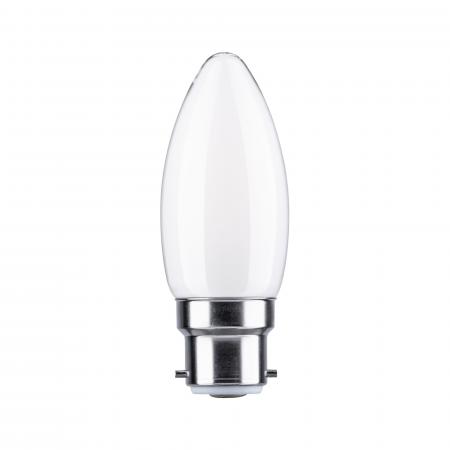 Paulmann 28899 Standard LED Kerze modern B22d 4,7W warmweiß dimmbar Opal