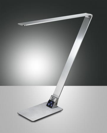 Wasp LED Schreibtischleuchte Aluminium gebuerstet von Fabas Luce