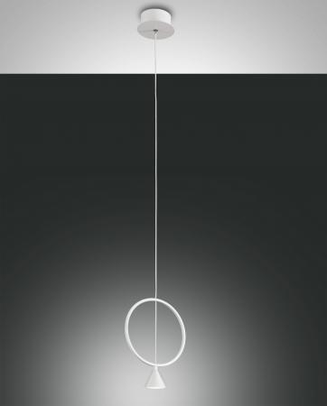Sirio Filigrane runde LED Pendelleuchte in Weiss von Fabas Luce