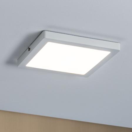 Paulmann extra flache LED-Deckenlampe eckig Atria 22x22cm 20W Weiß 70870