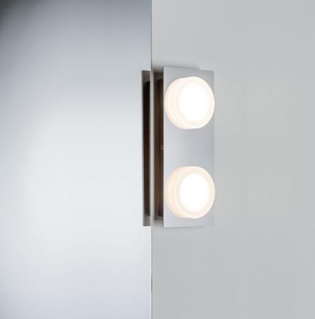 Blendfreie Doradus LED Wand- und Spiegelleuchte für Flur & Bad Chrom Paulmann 70883