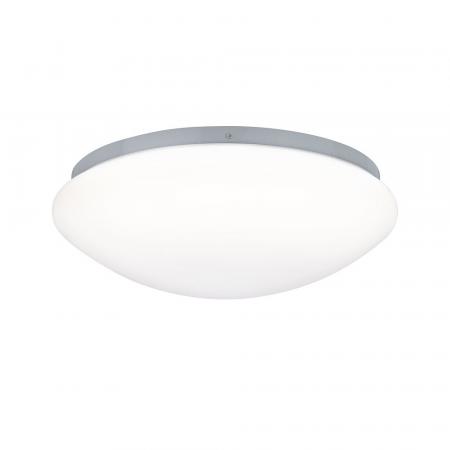 Blendfreie Leonis LED-Deckenleuchte mit IP44-Schutz 28cm Weiß abgerundeter satinierter Kunststoffschirm Paulmann 70980