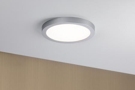 Moderne runde LED-Deckenleuchte Abia 33cm in Chrom matt Paulmann 70983