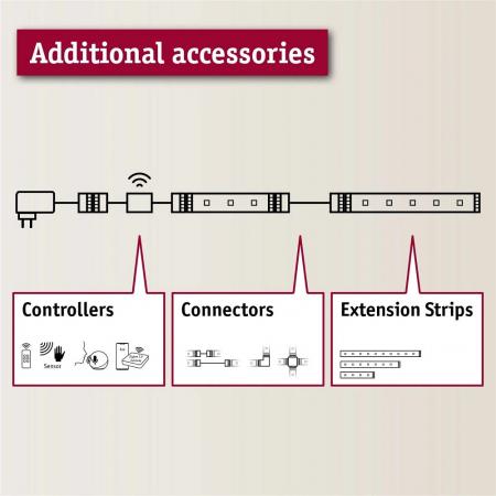 Basisset 1,5m Paulmann 78871 MaxLED 500 LED Strip Smart Home Zigbee Tunable White 9W