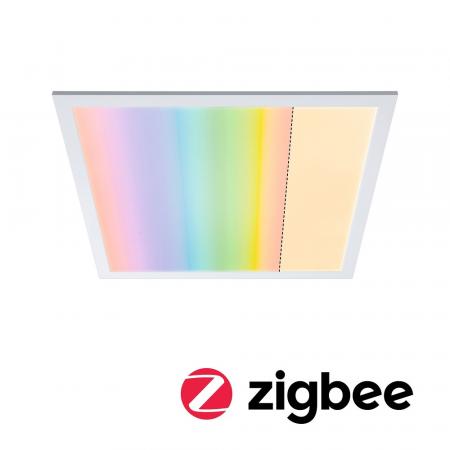 Ultraflaches ZigBee LED-Panel für die Decke Amaris Farbwechsel RGBW 60x60cm Weiß matt 230V Paulmann 79809