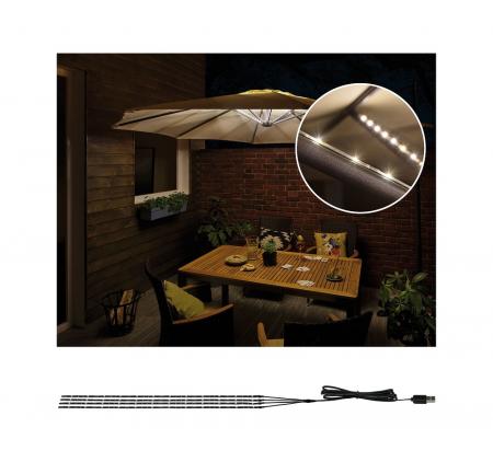 Paulmann 94208 Outdoor Mobile Sonnenschirm Beleuchtung warmweiß