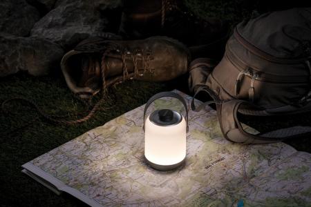 Mobile Campinglampe Clutch Paulmann Outdoor dimmbar mattiertes Chrom 5V ladbar mit USB 94210 IP44