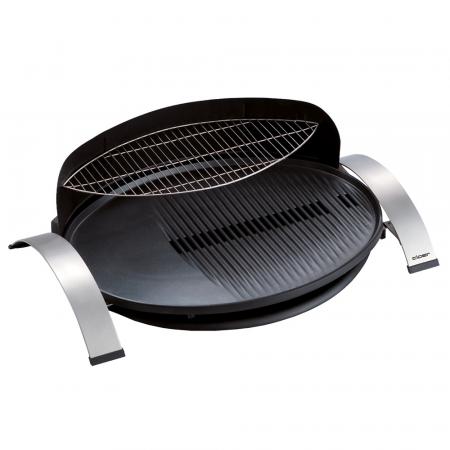 CLOER 6589 Elektro TISCHGRILL BARBECUE OVAL 2300W SCHWARZ