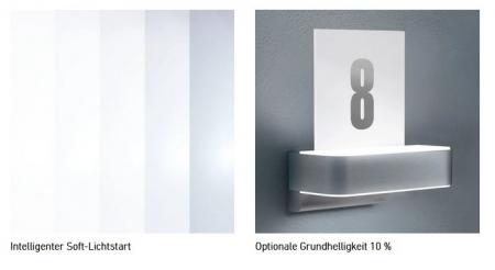 STEINEL L 820 S LED Wandleuchte & Hausnummernleuchte in Anthrazit mit Sensor