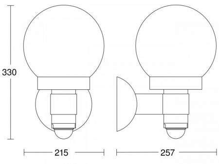 Steinel L 115 S Wandleuchte mit Sensor in Anthrazit