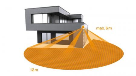 STEINEL XLED Pro One S LED-Außenstrahler mit Sensor Anthrazit mit Fernbedienung