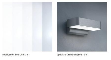 STEINEL L 810 SC LED Wandleuchte in Anthrazit mit Sensor Bluetooth App