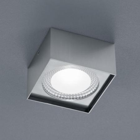 Helestra Kantiger LED Deckenstrahler KARI in Nickel matt