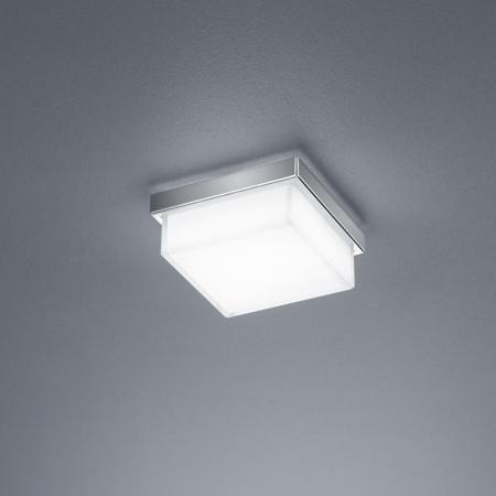 Quadratische Helestra COSI LED Glas Deckenleuchte Chrom 10x10cm