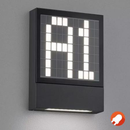 LED Hausnummernleuchte Helestra DIAL graphit IP54