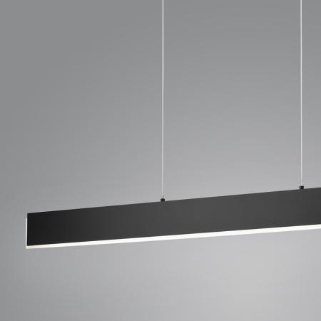 Helestra NEX LED Pendelleuchte in schwarz mit blendfreier Satinierung