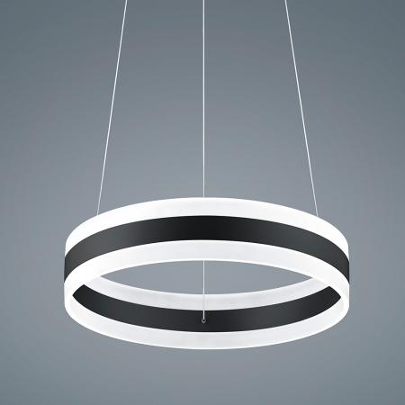 Ringförmige Helestra LIV LED Pendelleuchte in schwarz matt dimmbar