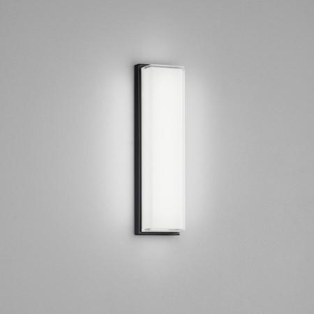 Helestra COSI LED Glas Wandleuchte & Spiegelleuchte in mattschwarz 31cm