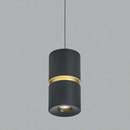 Helestra LED Pendelleuchte ROK in schwarz-gold