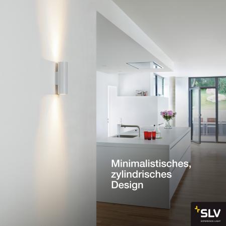 SLV 151801 ENOLA Schlichte Eleganz in Weiß UP/DOWN Wandleuchte für den Innen Wohnbereich