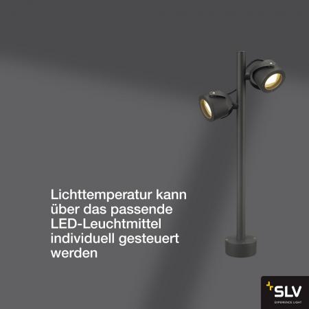 SLV 231505 SITRA 360 SL Aussenleuchte Wegeleuchte anthrazit