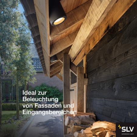 SLV 231545 SITRA CEILING Outdoor Deckenstrahler rund anthrazit GX53