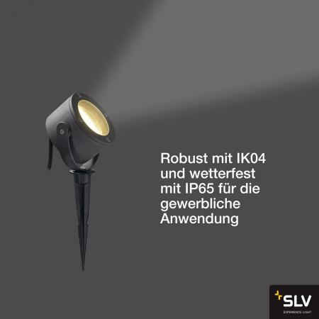 SLV 231525 SITRA 360 Erdspießstrahler SPIKE GX53 IP44 anthrazit